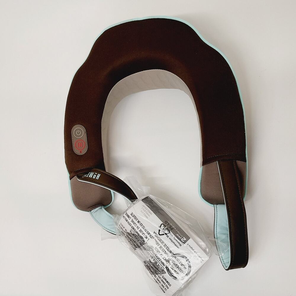 Homedics NMSQ-215-2 Neck & Shoulder Massager with Heated Ergo Comfort Design EUC